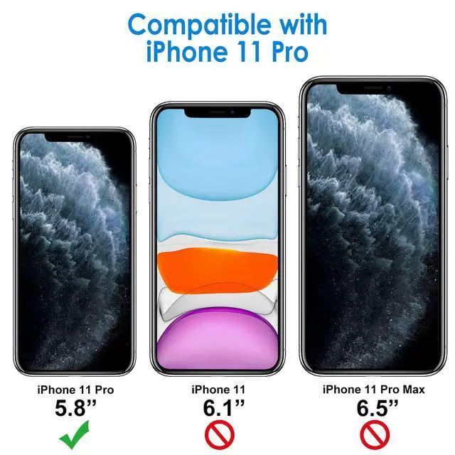 Alt view image 2 of 6 - JETech Case for iPhone 11 Pro 5.8-Inch, Non-Yellowing Shockproof Phone Bumper Cover, Anti-Scratch Clear Back (Clear)