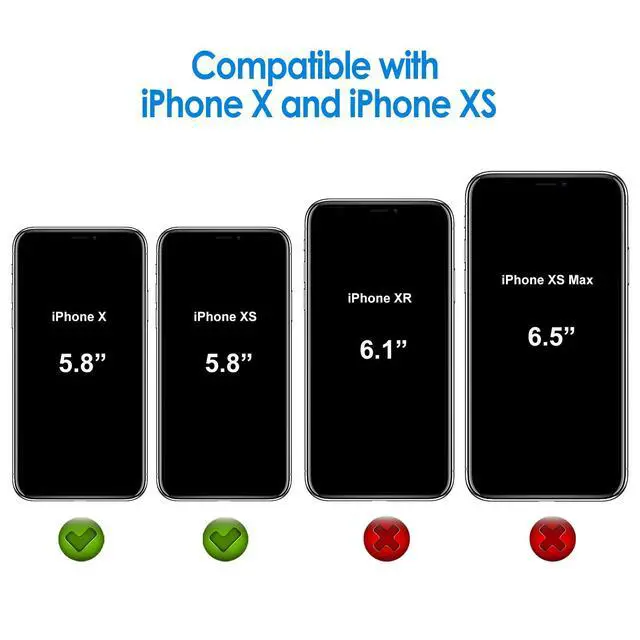 Alt view image 2 of 7 - JETech Case for iPhone Xs and iPhone X 5.8-Inch, Non-Yellowing Shockproof Phone Bumper Cover, Anti-Scratch Clear Back (Clear)