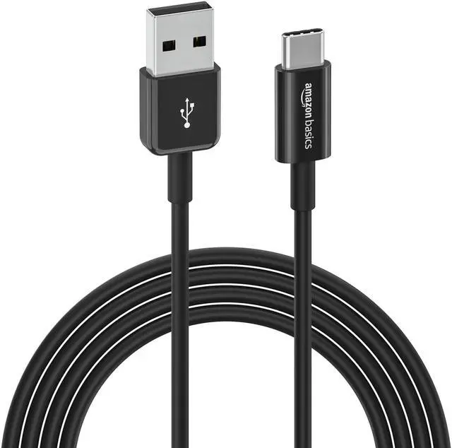 Main image of Amazon Basics USB-C to USB-A 2.0 Fast Charger Cable, 480Mbps Speed, USB-IF Certified, for Apple iPhone 16/15, iPad, Samsung Galaxy, Tablets, Laptops, 6 ft, Black