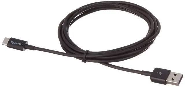 Alt view image 4 of 5 - Amazon Basics USB-C to USB-A 2.0 Fast Charger Cable, 480Mbps Speed, USB-IF Certified, for Apple iPhone 16/15, iPad, Samsung Galaxy, Tablets, Laptops, 6 ft, Black