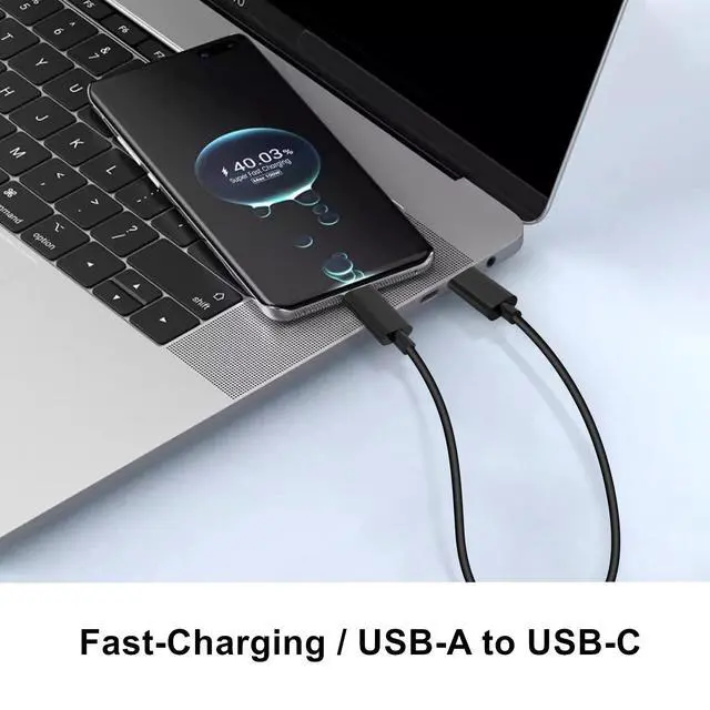 Alt view image 4 of 7 - weishan 20-Pack Bulk USB C Charger Cable - Multipack Type-C Charging Cords, USB 2.0 for Phones and Tablets, 3.3ft Black