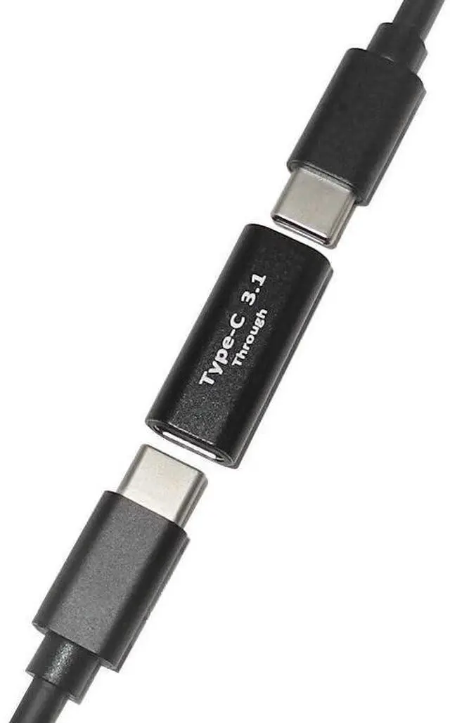 Alt view image 4 of 4 - USB C Female to Female Coupler, 2Pack USB 3.1 Type C Adapter Extension Connector for Connecting 2 USB-C Cables, Compatible Supports Fast Charging Data Transfer