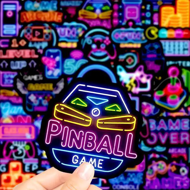 Alt view image 4 of 7 - 50pcs Neon Gamepad Sticker Packs, Prizes for Kids Classroom Rewards, Waterproof Vinyl Game Controller Stickers for Water Bottles Laptop Scrapbooking Skateboard Journaling Luggage Tumbler etc