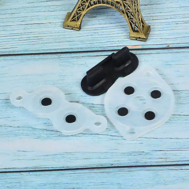 Alt view image 2 of 6 - Comimark 2Set Silicon Rubber Button Replacement for NES Conductive Pads Controller Gamepad
