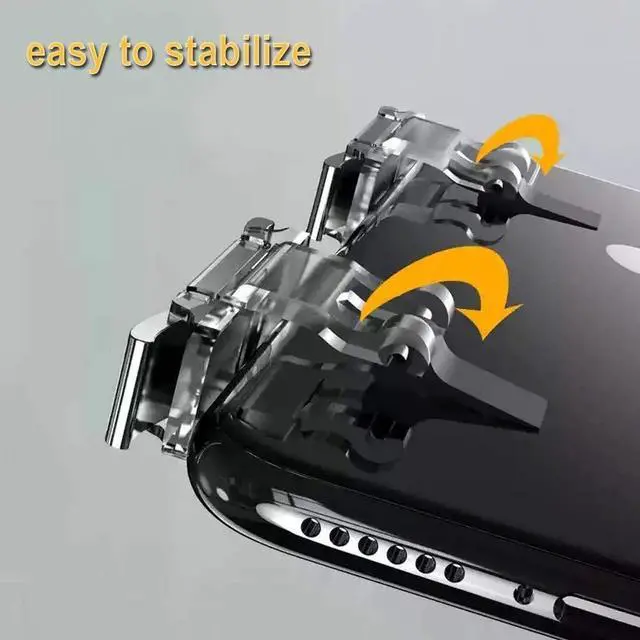 Alt view image 4 of 6 - T Model Mobile Game Trigger Cellphone Gaming Joystick for Phone with Sensitive Aim Shoot Keys Mobile Game Controller (T10S)