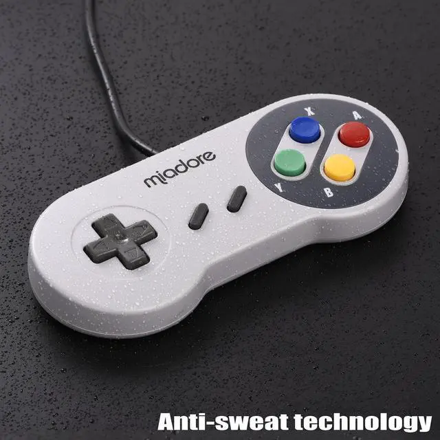 Alt view image 5 of 7 - 2 Pack USB Controller for SNES Retro Gaming, miadore SNES USB Classic Gamepad Joypad Gamestick for Windows PC MAC Linux Retropie Raspberry Pi 3