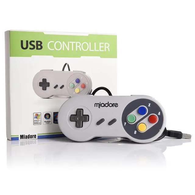 Alt view image 7 of 7 - 2 Pack USB Controller for SNES Retro Gaming, miadore SNES USB Classic Gamepad Joypad Gamestick for Windows PC MAC Linux Retropie Raspberry Pi 3