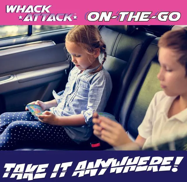 Alt view image 3 of 7 - Whack Attack On-the-Go; Flashing Handheld Game for Kids Teens Adults, Electronic Brain & Memory Game, Quick Push Buttons Gamepad Five Games in One