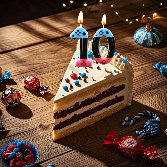 Alt view image 6 of 7 - Gaming Candle,Level 15 Number Birthday Cake Candles,15 Birthday Decorations for Boys,15th Birthday Candle Gamepad Birthday Candles,Video Game Controller Themed Birthday Party Supplies (Number 15)