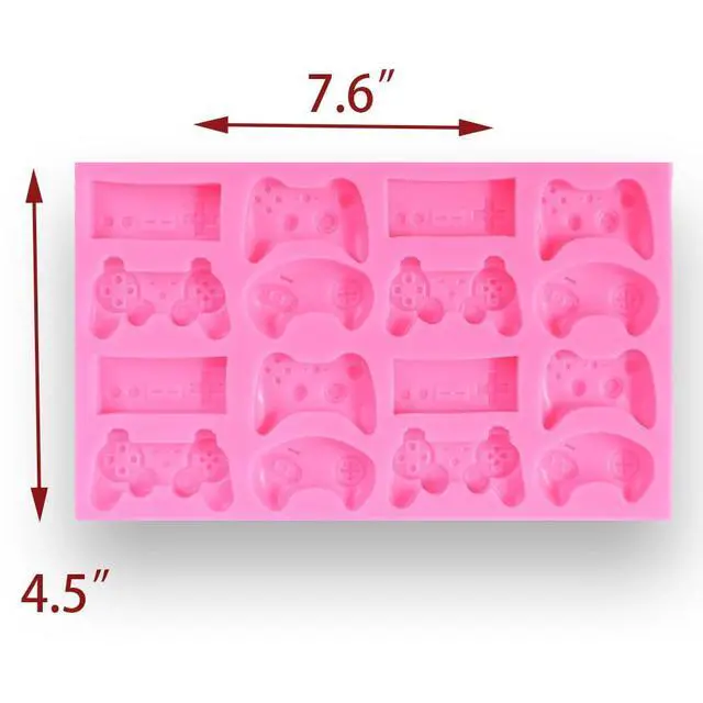 Alt view image 5 of 5 - Game Controller Silicone Mold, Fondant Molds Gift for Boys, Non-Stick Food Grade Silicone Molds for Chocolate, Candy, Jelly, Ice Cube, Dog Treats, Cupcake Baking Mould, Muffin pan