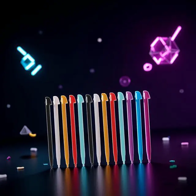 Alt view image 3 of 7 - 10Pcs Stylish Color Touch Stylus PenCompatible for Wii U WIIU Gamepad Console Accessories