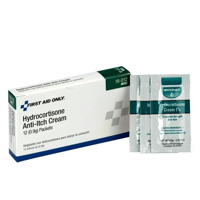 Alt view image 2 of 2 - First Aid Only 18-012 Hydrocortisone Cream Packets, 12 Count