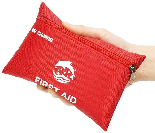 Main image of Small Travel First Aid Kit - 87 Piece Clean, Treat and Protect Most Injuries,Ready for Emergency at Home, Outdoors, Car, Camping, Workplace, Hiking.