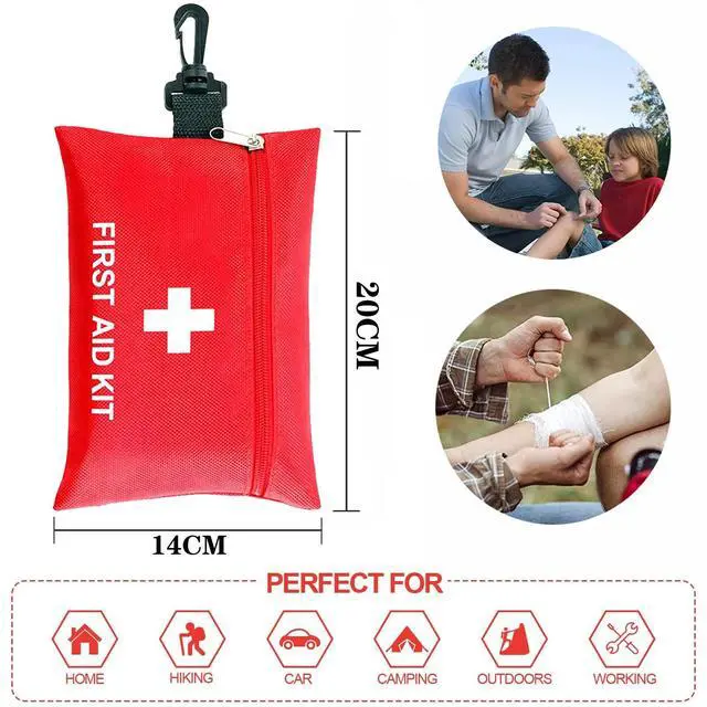 Alt view image 2 of 7 - First Aid Kit - 97 Piece - Small Travel First Aid Kit, Ideal for Cars, Schools, Sports, Homes, Travel, Camping, Hiking
