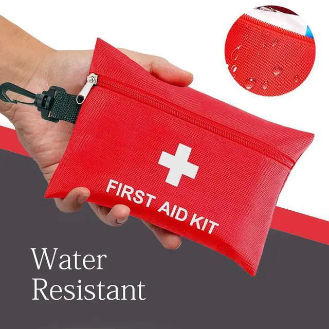 Alt view image 3 of 7 - First Aid Kit - 97 Piece - Small Travel First Aid Kit, Ideal for Cars, Schools, Sports, Homes, Travel, Camping, Hiking