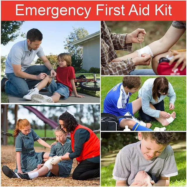 Alt view image 5 of 7 - First Aid Kit - 97 Piece - Small Travel First Aid Kit, Ideal for Cars, Schools, Sports, Homes, Travel, Camping, Hiking