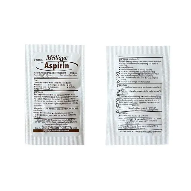 Alt view image 4 of 7 - Rescue Essentials Medications Dose PackFirst Aid Refill Kit with Ibuprofen, Acetaminophen, Aspirin, Antihistamine, Anti-Diarrheal & Antacid Compact Emergency Travel & IFAK Supply-1 Module (30 Doses)