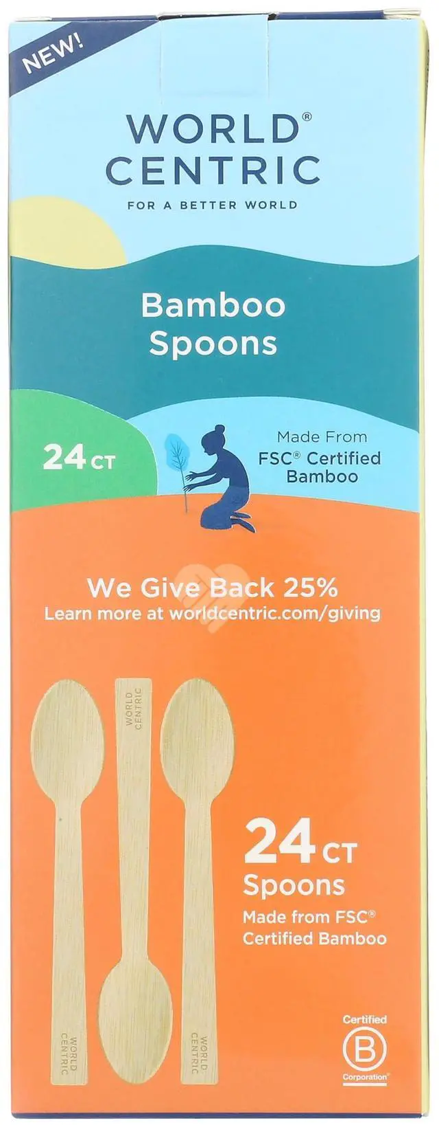 Main image of World Centric, Bamboo Spoons, 24 Count