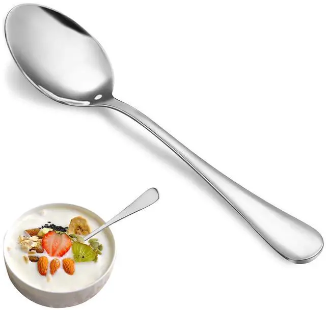 Main image of Teaspoon Set,16 Piece 6.7" Spoons Silverware, Premium Food Grade Stainless Steel Tea Spoons, Durable Small Spoon, Good Teaspoons, Kitchen Dessert Spoon Set, Mirror Finish & Dishwasher Safe