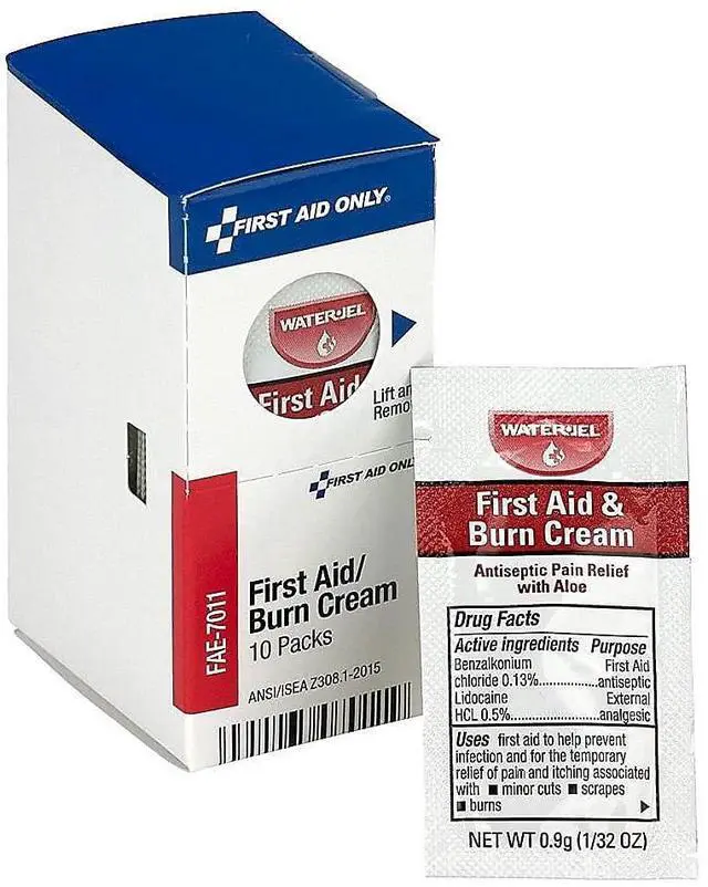 Main image of First Aid Only FAE-7011 SmartCompliance Refill Burn Cream Packets, 10 Count