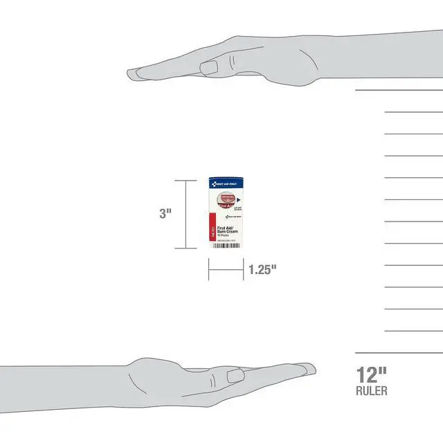 Alt view image 4 of 4 - First Aid Only FAE-7011 SmartCompliance Refill Burn Cream Packets, 10 Count