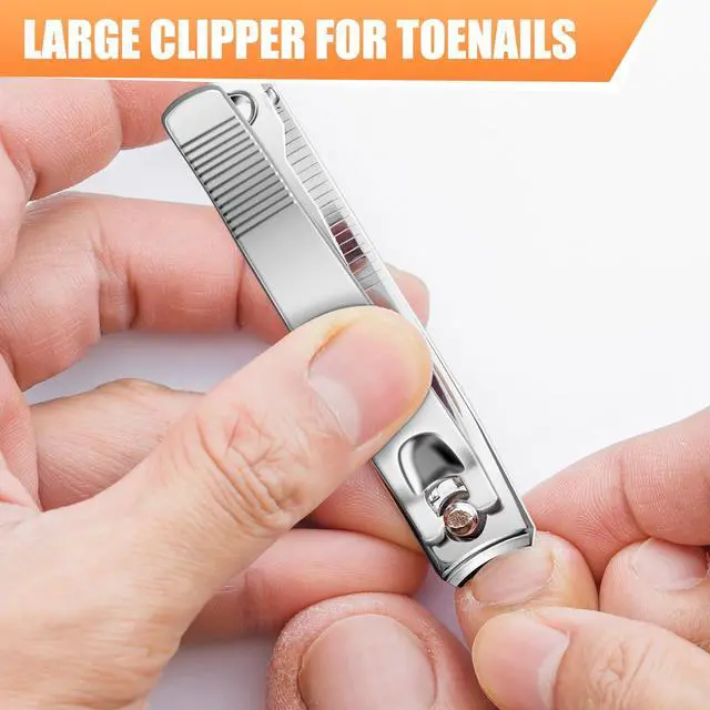 Alt view image 3 of 7 - DRMODE Finger Nail Clippers Adult - 8 Pack Nail Clippers Bulk for Men Women Sharp Travel Toenail Clippers and Fingernail Clipper Set Curved Cutter Trimmer with Nail File