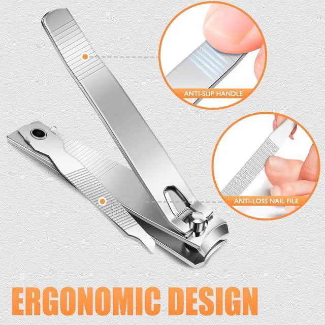 Alt view image 6 of 7 - DRMODE Finger Nail Clippers Adult - 8 Pack Nail Clippers Bulk for Men Women Sharp Travel Toenail Clippers and Fingernail Clipper Set Curved Cutter Trimmer with Nail File