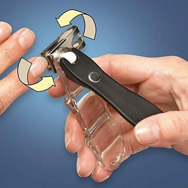 Alt view image 2 of 7 - EZ Grip 360 Degree Rotary Stainless Steel Sharp Blade Fingernail Toenail Clipper, Trimmer and Cutter