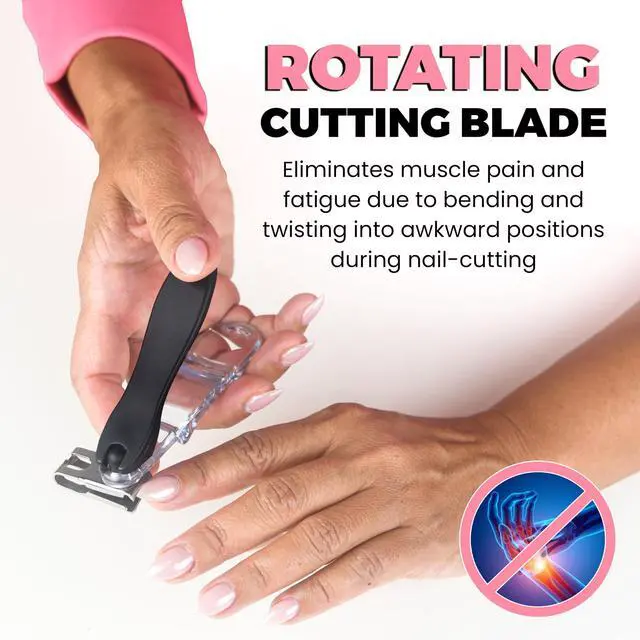 Alt view image 3 of 7 - EZ Grip 360 Degree Rotary Stainless Steel Sharp Blade Fingernail Toenail Clipper, Trimmer and Cutter