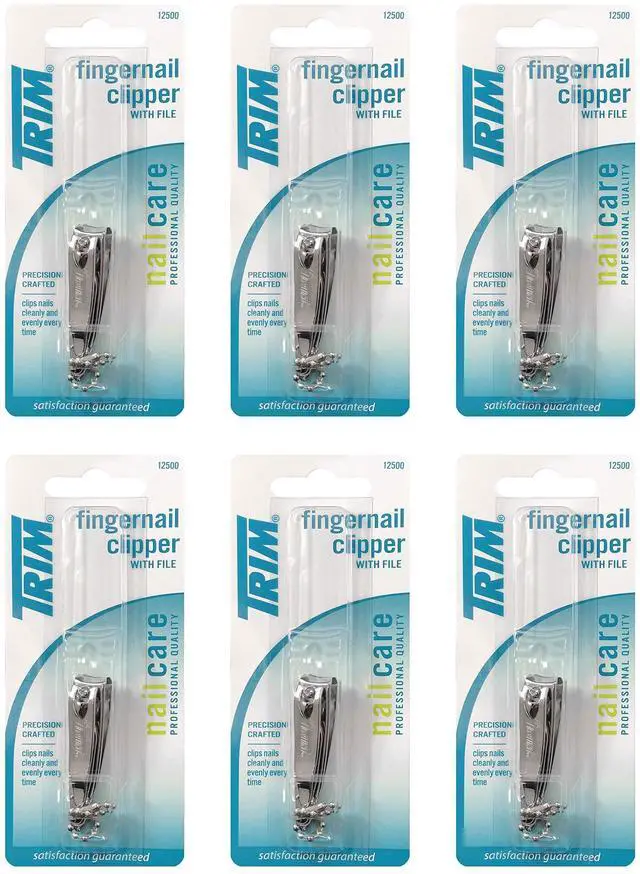 Main image of Trim Nailcare Fingernail Steel Clipper with File, Item Number 12500 (Pack of 6)