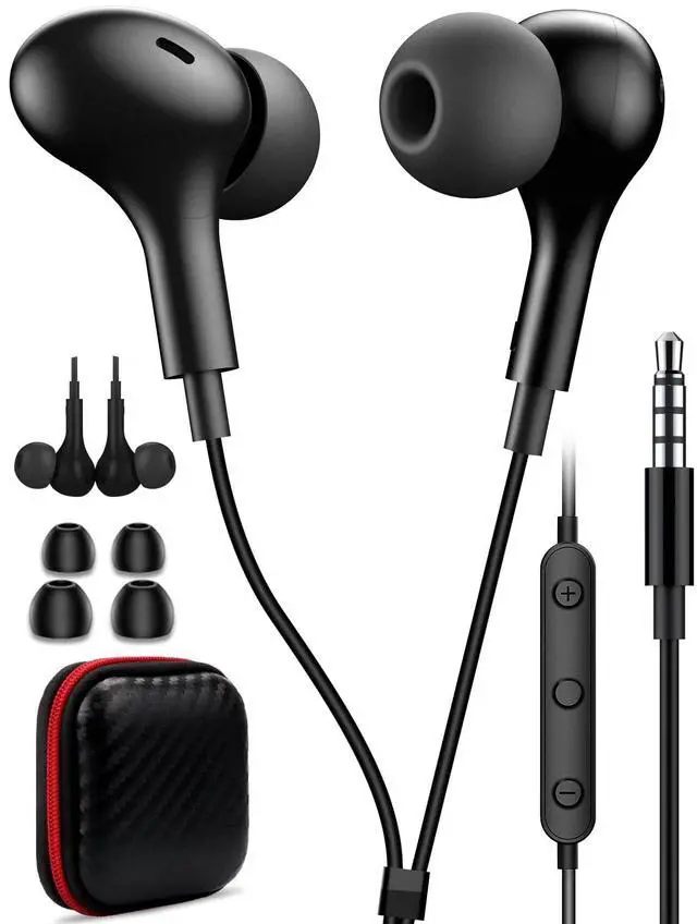 Main image of 3.5mm Wired Earbuds with Mic for MacBook Neo/Chormebook PC,Magnetic In Ear Buds for Moto G Stylus Power Paly Pure,Hifi School Kid Headphones,Noise Isolation Airplane Jack Earphones for Samsung A15 A14