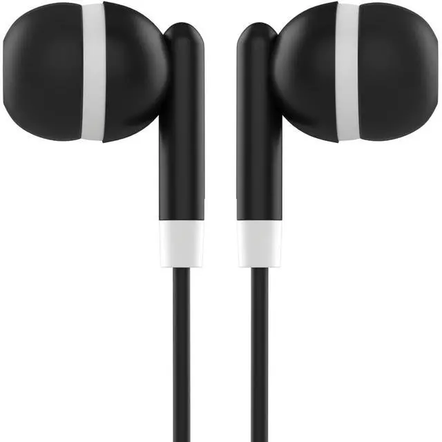 Alt view image 5 of 6 - Maeline Bulk Earbuds 10 Pack Stereo Headphones Ideal for K-12-College Classrooms, Library, Travel, Gym, Museum, 3.5mm Plug, Tangle-Free Wired Earbuds for Phone, Tablet, Computer, Laptop