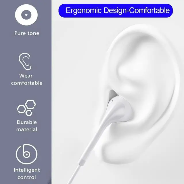 Alt view image 3 of 7 - Cianyyee 6 Pack in Ear Earbuds Wired Headphones with Microphone