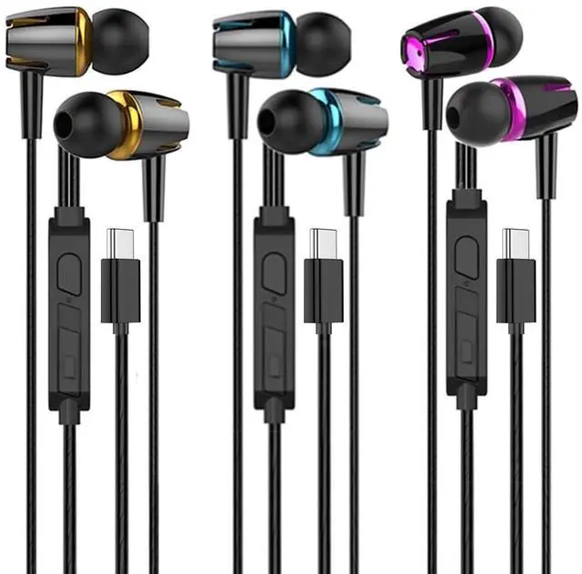 Main image of USB C Headphones for iPhone 17 16 15 Pro Max,Wired Earbuds with Microphone
