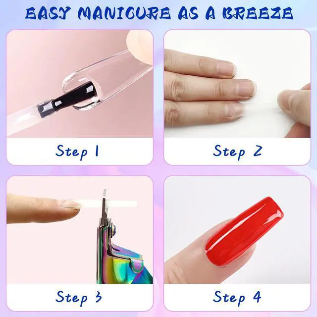 Alt view image 4 of 7 - Acrylic Nail Cutter with Magnet Sizer & Length Measurement,Adjustable Stainless Nail Trimmer for Salon Home Nail Art, Professional Nail Clippers for Precise Manicures (Rainbow)