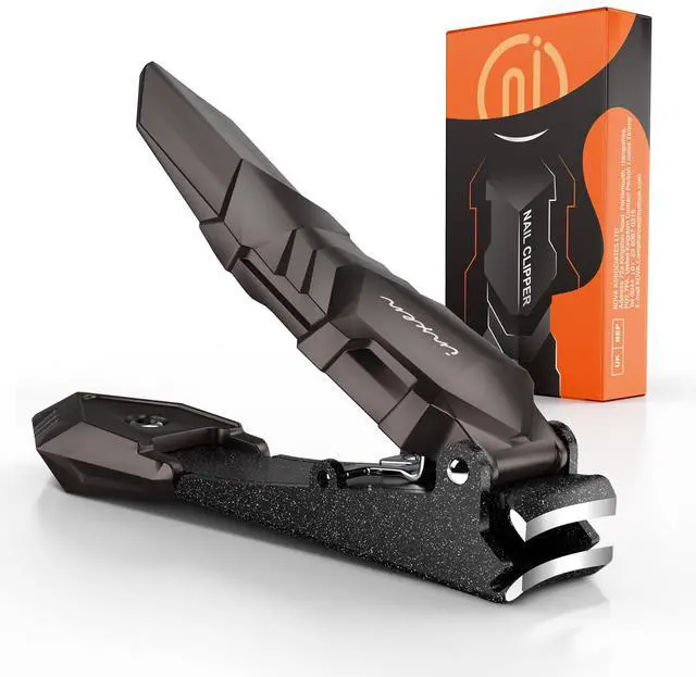 Main image of INXEN Nail Clippers for Men with Catcher No Splash, Self-Collecting Premium Steel Clippers for Fingernails & Toenails, Ideal Gifts for Men& Grooming Gifts, Great Gadget & Stocking Stuffer Gift