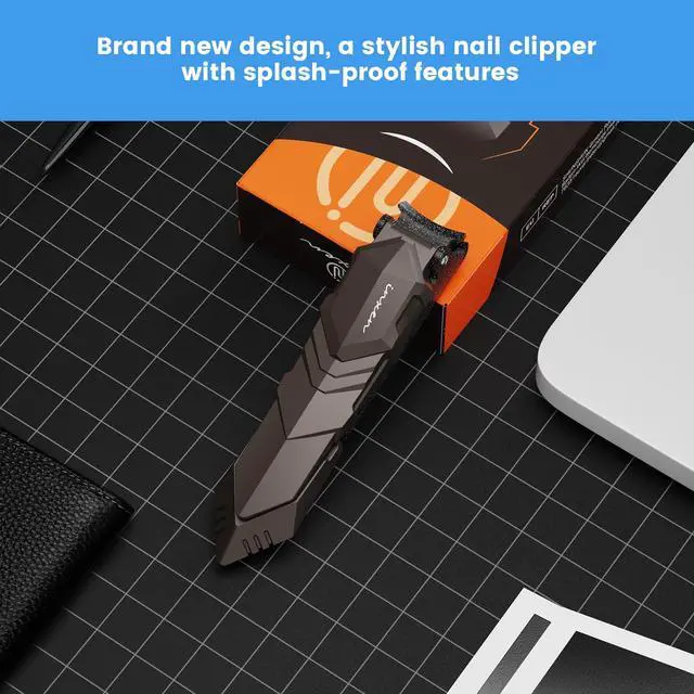 Alt view image 2 of 7 - INXEN Nail Clippers for Men with Catcher No Splash, Self-Collecting Premium Steel Clippers for Fingernails & Toenails, Ideal Gifts for Men& Grooming Gifts, Great Gadget & Stocking Stuffer Gift