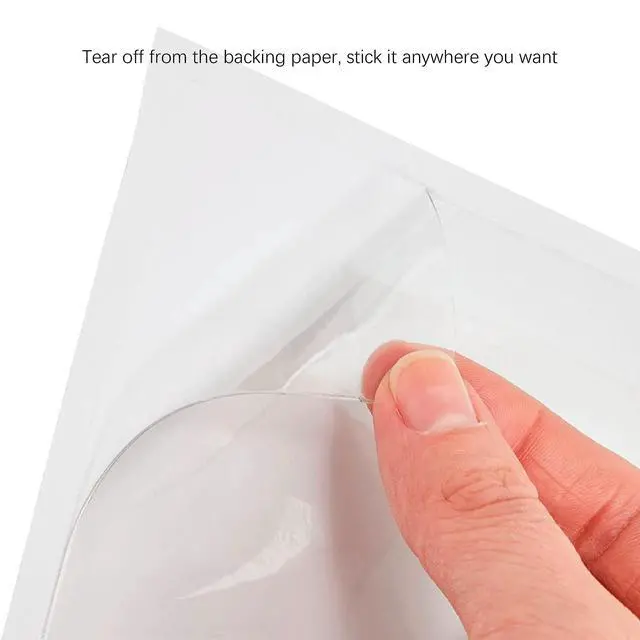 Alt view image 5 of 6 - IMAGAME Clear Adhesive Business Card Pockets, 50 Pack