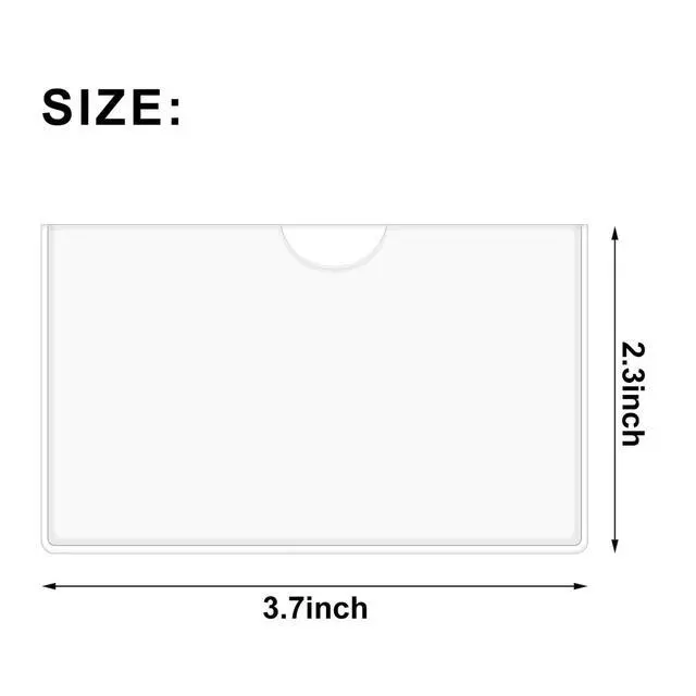 Alt view image 2 of 7 - 30 Pack Self-Adhesive Index Card Pockets with Top Open for Loading - Ideal Index Card Holder for Organizing and Protecting - Crystal Clear Plastic(3.7 x 2.3 Inches)