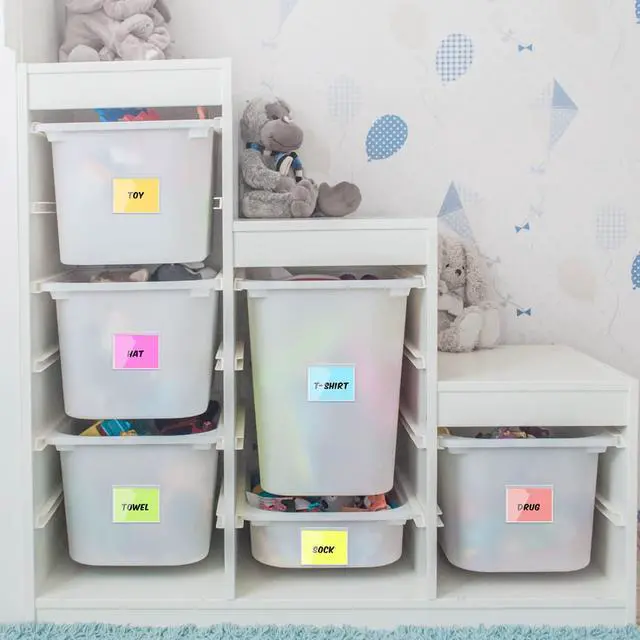 Alt view image 3 of 7 - Chinco 30 Pcs Self Adhesive Pockets, Bin Labels for Storage Bins, Clear Pocket Label Sleeves, Plastic Index Card Holder with Top Open for Organizing Bins Box Drawer(2.75 x 3.5 Inches)