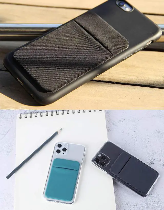Alt view image 6 of 7 - Fulgamo Phone Wallet Stick on,Card Holder for Phone Case,Phone Card Holder