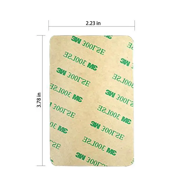 Alt view image 2 of 3 - M-Plateau sticky wallet for back of phone Slim Adhesive (Clear)