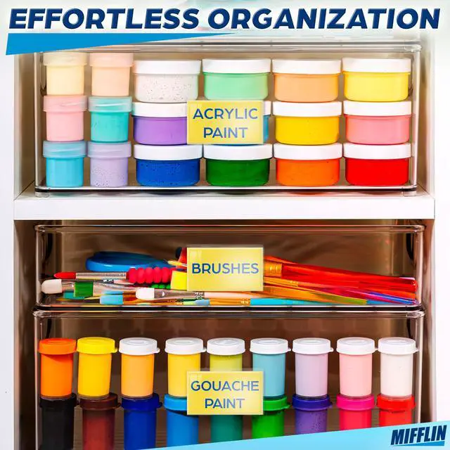 Alt view image 2 of 7 - Mifflin-USA - Index Card Holder - 2x3.5, 30 Pack - Clear Self-Adhesive Pockets - Label Holders for Organizing Storage Bins & Containers - Plastic Sleeves for Protecting Cards & Labels