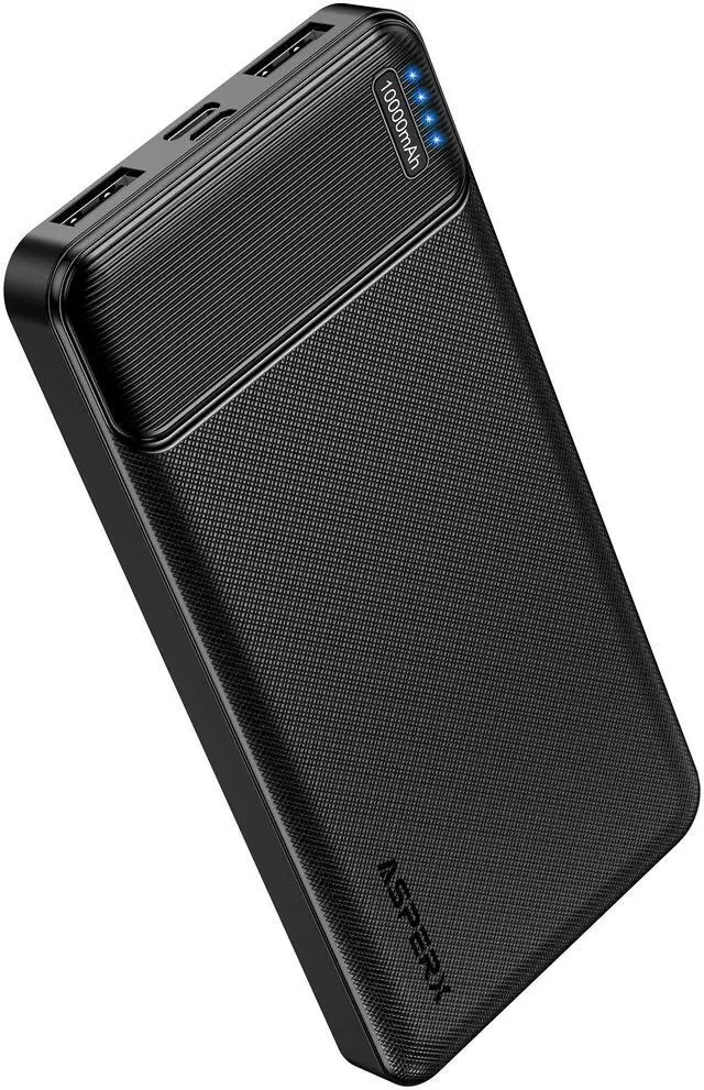 Main image of AsperX 10000mAh Slim Portable Charger, USB C Battery Pack Power Bank