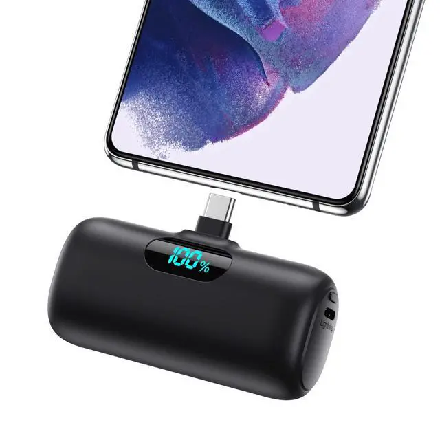 Main image of Mini Portable Charger 5000mAh Power Bank,15W PD USB C Cell Phone Portable Power, LCD Display Battery Pack Compatible With iPhone 15/15 Plus/15 Pro/15 Pro Max/Android/Samsung/Moto/LG (Type-C Only)