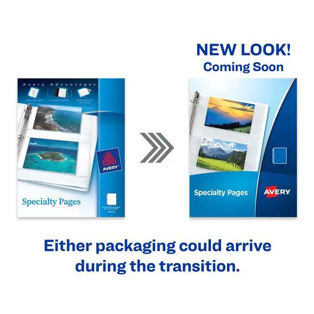 Alt view image 2 of 7 - Avery Clear Self-Adhesive Business Card Holders, Top Load, Holds 3.5" x 2" Cards, Pack of 10 (73720)
