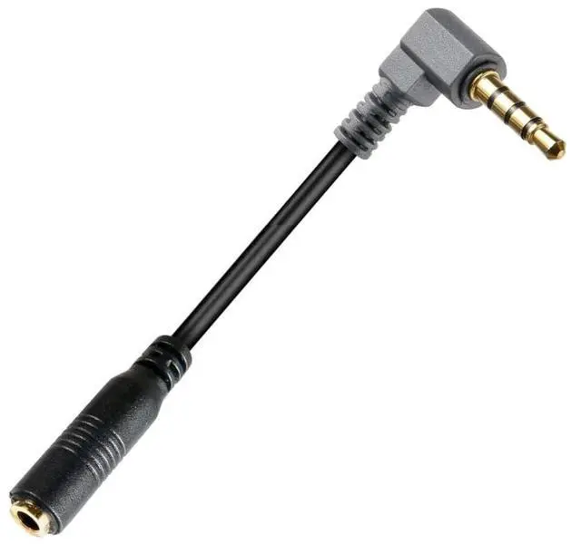 Main image of ienza Replacement SC4 TRS-TRRS, TRS 3.5mm Female to TRRS Male Rode Movo BOYA Recording Microphone Adapter Cable Cord for iPhone, Smartphone & Other Devices