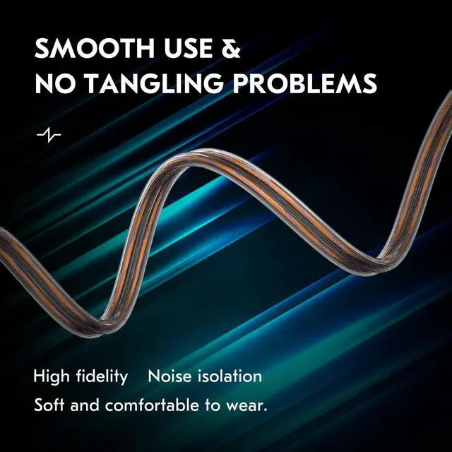 Alt view image 5 of 7 - KZ ZS10 Pro IEM Cable, Type-C USB C Earbuds Cable, CCZ C02 OFC in Ear Monitor Headphones Cords for ZS12 PRO X, ZSN PRO X, EDX PRO, ZAR, ZA12, Castor, ZAS, PRX, CCA CRA (QDC-Pins with Mic, Brown, 1.2m)