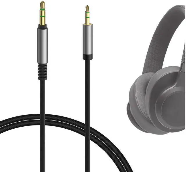 Main image of GEEKRIA Audio Cable Compatible with JBL 770NC/760NC, Live 660NC/500BT, Synchros S700/ S500/E50BT Headphones, 2.5mm to 3.5mm Replacement Stereo Cord (4 ft/1.2 m)
