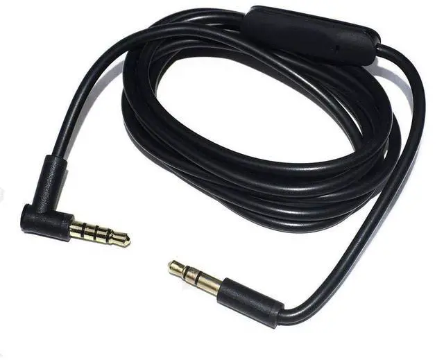 Alt view image 3 of 6 - EARLA TEC Replacement Audio Cable Cord Wire with in line Microphone and Control for Beats by Dr Dre Headphones Solo Studio Pro Detox Wireless Mixr Executive Pill(Black)